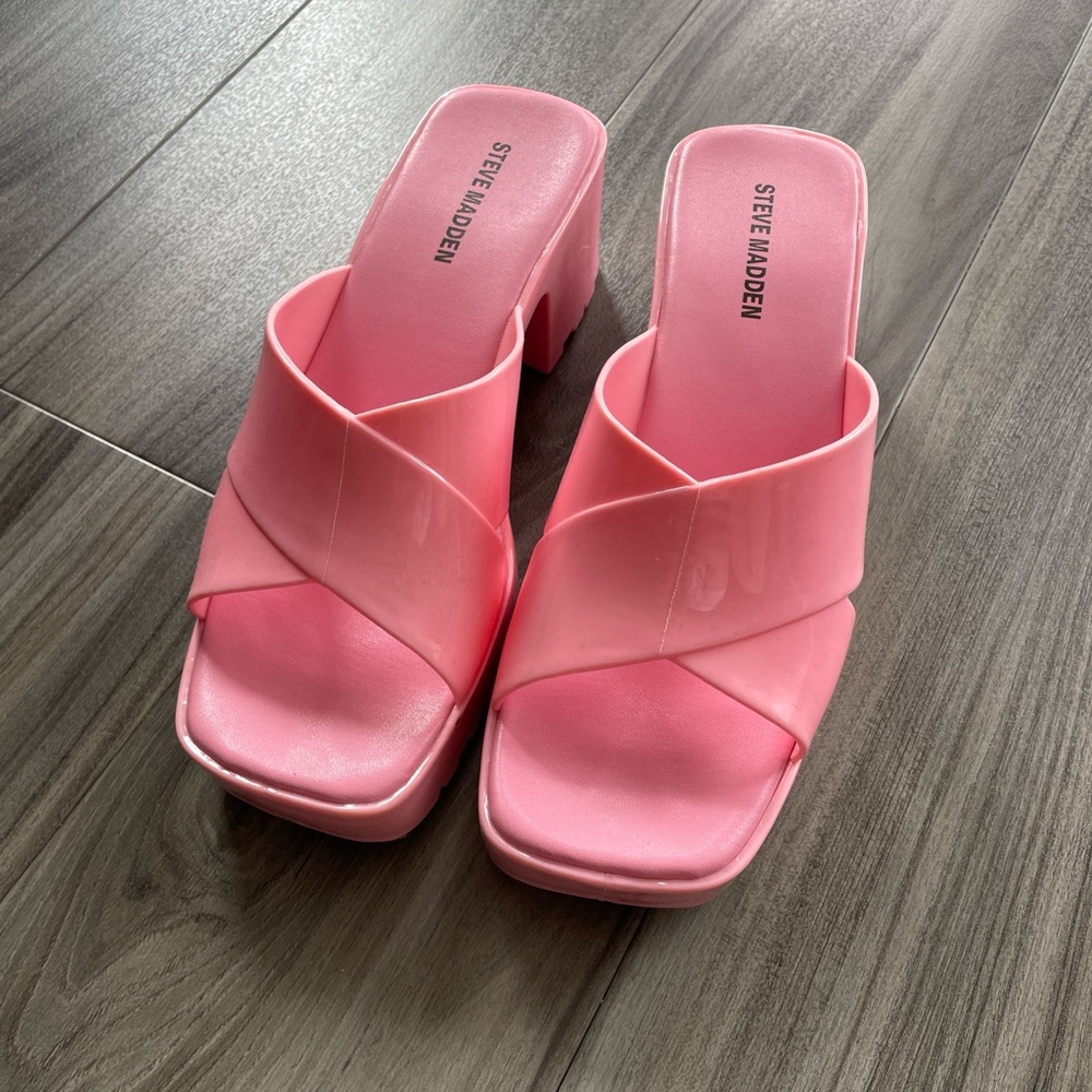 Steve Madden Pink Women's Slide Sandals